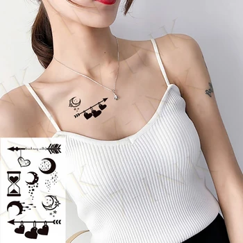 Waterproof Temporary Tattoo Sticker moon star heart arrow Hourglass fish art Water Transfer flash tatoo fake tatto for Men Women
Waterproof Temporary Tattoo Sticker moon star heart arrow Hourglass fish art Water Transfer flash tatoo fake tatto for Men Women