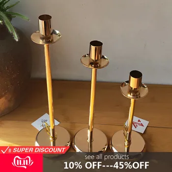 3Pcs/Set Nordic style Candle Holder Gold Single Head Iron 3D Geometric Candlestick Romantic Table Decor Home Wedding Decoration
3Pcs/Set Nordic style Candle Holder Gold Single Head Iron 3D Geometric Candlestick Romantic Table Decor Home Wedding Decoration