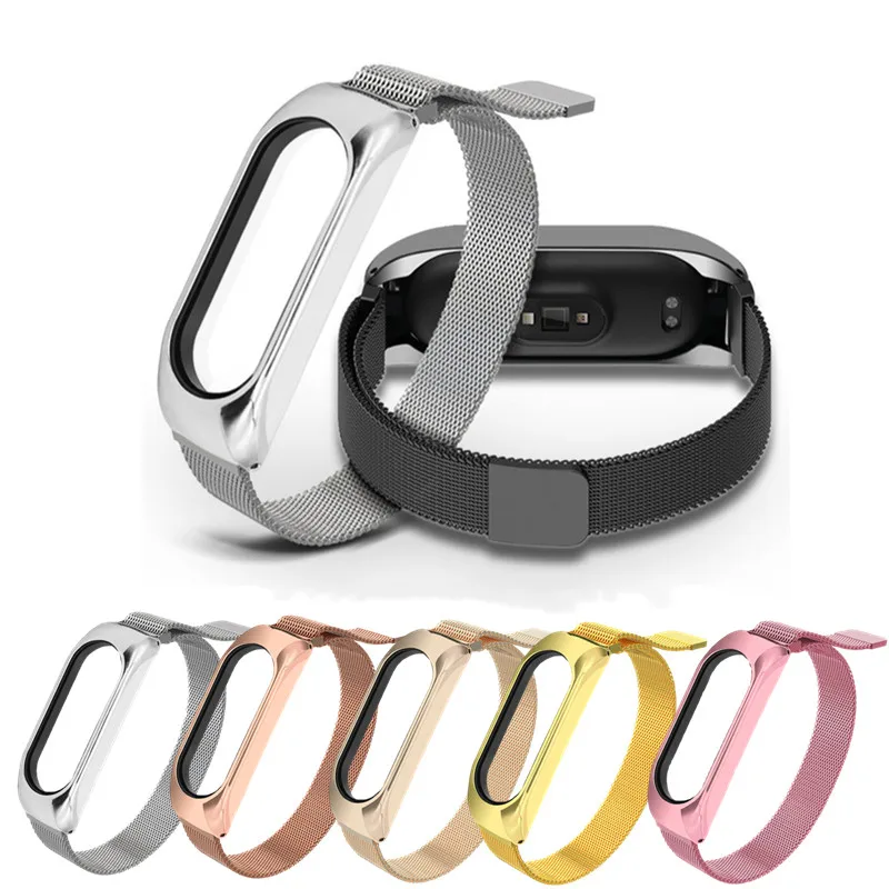 For Xiaomi Mi Band 5 4 3 strap Metal Milanese Stainless Steel MiBand 4 Bracelet Watch Band Universal miband 3 strap
For Xiaomi Mi Band 5 4 3 strap Metal Milanese Stainless Steel MiBand 4 Bracelet Watch Band Universal miband 3 strap
