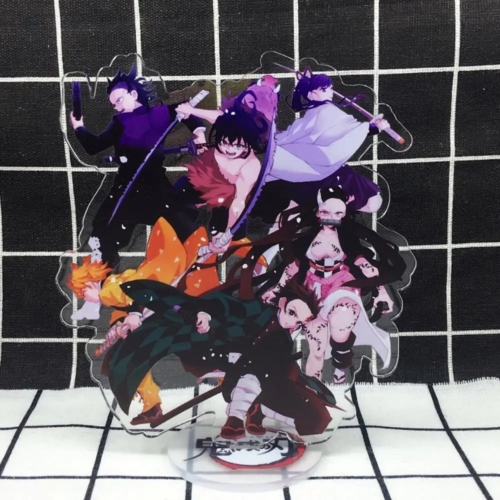 Demon Slayer: Kimetsu no Yaiba Nezuko Kamado Tanjirou Inosuke фигурка на акриловой подставке для настольного