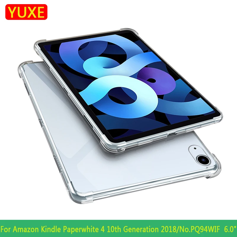 Tablet Case For New Kindle Paperwhite 4 10th Generation PQ94WIF 2018 6.0" Cover Silicon Transparent Slim Airbag Cover Anti-fall
Tablet Case For New Kindle Paperwhite 4 10th Generation PQ94WIF 2018 6.0" Cover Silicon Transparent Slim Airbag Cover Anti-fall
