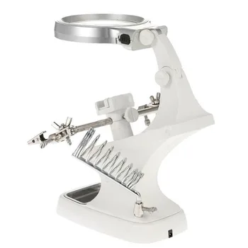 Helping Hand Repair Magnifier 3x 4.5x Magnifying LED Light Desk Lamp Welding Soldering Iron Stand
Helping Hand Repair Magnifier 3x 4.5x Magnifying LED Light Desk Lamp Welding Soldering Iron Stand