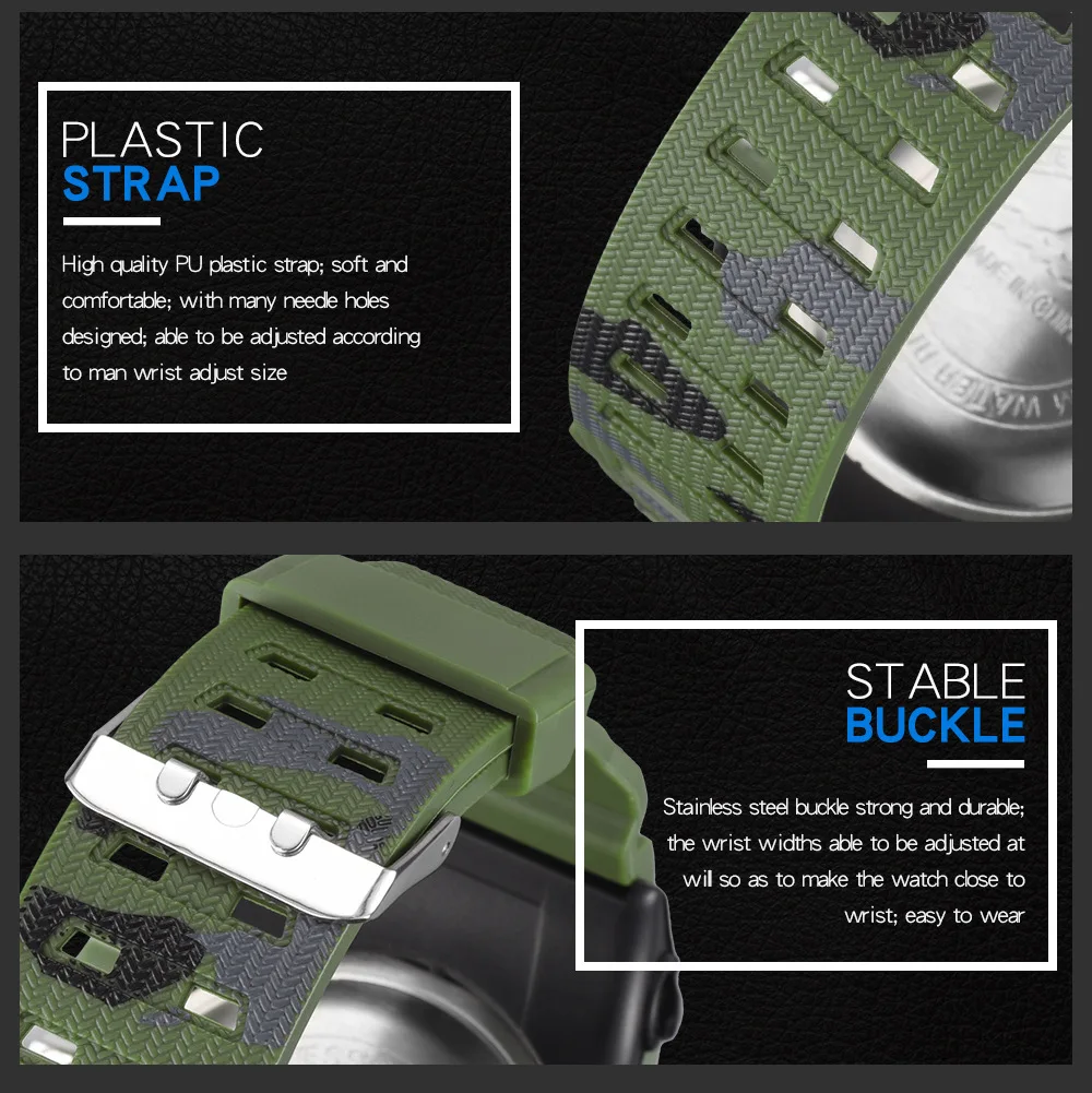 SYNOKE Men Sports Electronic Analog Digital Watch Multi Functional Dual Display Outdoor Waterproof Men's Watch Big Screen SYNOKE Men Sports Electronic Analog Digital Watch Multi Functional Dual Display Outdoor Waterproof Men's Watch Big Screen