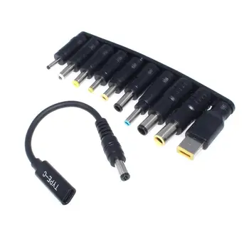 65W Type C Laptop Power Adapter Connector Plug USB Type C to Universal Laptop Charger Jack Charging Cable Cord for Notebooks
65W Type C Laptop Power Adapter Connector Plug USB Type C to Universal Laptop Charger Jack Charging Cable Cord for Notebooks