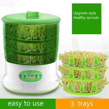 Bean sprouts machine home automatic large-capacity intelligent hair bean pot homemade small raw mung bean artifact bud pot
Bean sprouts machine home automatic large-capacity intelligent hair bean pot homemade small raw mung bean artifact bud pot