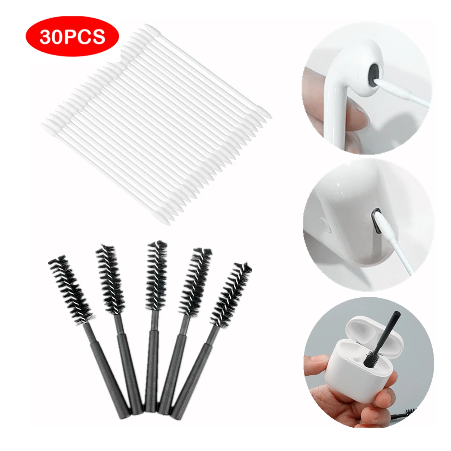 Vococal 5pcs Brush Cleaning Tool+25pcs Cotton Disposable Swab For Airpods pro 3 2 1 Redmi Airdots Earphones Box Case Clean Tools
Vococal 5pcs Brush Cleaning Tool+25pcs Cotton Disposable Swab For Airpods pro 3 2 1 Redmi Airdots Earphones Box Case Clean Tools