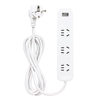 Power Strip CN To EU Plug Adapter Electrical Receptacles Extension Cord Socket 1.2M Power Board White 10A 250V 2000W
Power Strip CN To EU Plug Adapter Electrical Receptacles Extension Cord Socket 1.2M Power Board White 10A 250V 2000W