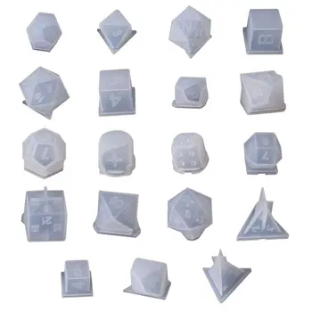 19pcs/set DIY Crystal Epoxy Mold Dice Fillet Shape Multi-spec Digital Game High Mirror dice mold silicone Mould Making
19pcs/set DIY Crystal Epoxy Mold Dice Fillet Shape Multi-spec Digital Game High Mirror dice mold silicone Mould Making
