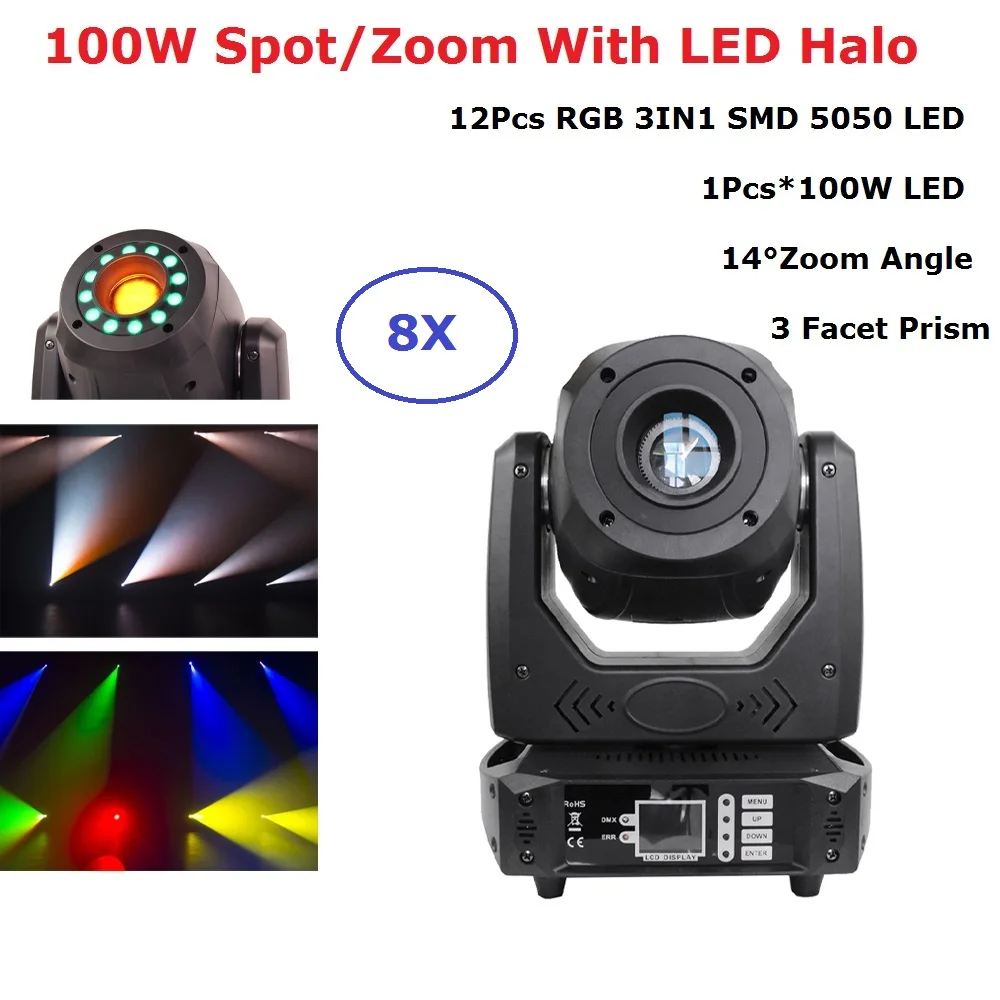 LED 100W Beam Spot Zoom Light DMX512 Moving Head Light Professional DJ Disco Bar Light Party Show Stage Light LED Stage Machine
LED 100W Beam Spot Zoom Light DMX512 Moving Head Light Professional DJ Disco Bar Light Party Show Stage Light LED Stage Machine