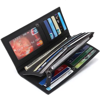 Men's wallet leather long purse zipper Clutch bag carteira masculina hombre billeteras 2020 men hasp Business phone wallet 
Men's wallet leather long purse zipper Clutch bag carteira masculina hombre billeteras 2020 men hasp Business phone wallet