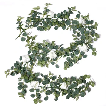 Artificial Eucalyptus Garland Greenery Garland Eucalyptus Leaves Wreath Wedding Party Backdrop Wall Hanging Decoration
Artificial Eucalyptus Garland Greenery Garland Eucalyptus Leaves Wreath Wedding Party Backdrop Wall Hanging Decoration