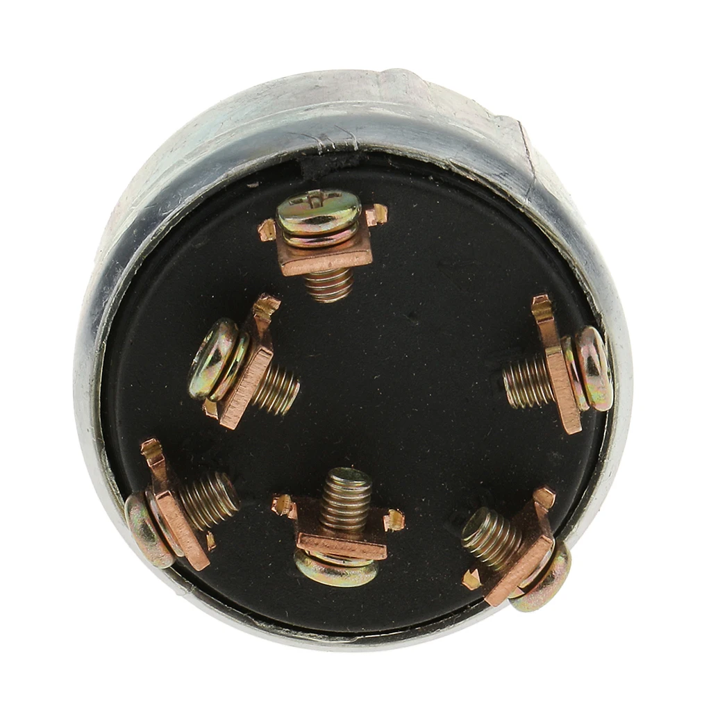 Replacement 6 Terminals Ignition Switch Lock for Marine Tractor Forklift