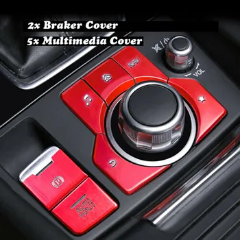 7pcs Cap Trim A/C Console Auto Hold Multimedia Button Cover For Mazda 3 6 CX-5 CX-9 Aluminum Alloy Red Braker Cover
7pcs Cap Trim A/C Console Auto Hold Multimedia Button Cover For Mazda 3 6 CX-5 CX-9 Aluminum Alloy Red Braker Cover