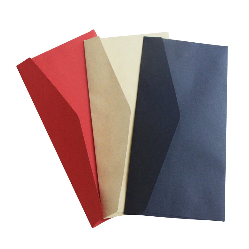 Western style 5th kraft paper / black card / red Daolin Plain plain blank retro plain invitation envelope
Western style 5th kraft paper / black card / red Daolin Plain plain blank retro plain invitation envelope
