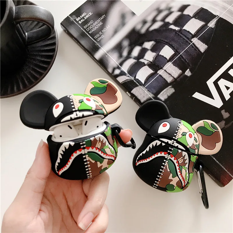 Camouflage Gloomy bear Keychain Silicone Case Bluetooth Wireless Earphone Case For Apple Airpods Protective Cover Keyring
Camouflage Gloomy bear Keychain Silicone Case Bluetooth Wireless Earphone Case For Apple Airpods Protective Cover Keyring