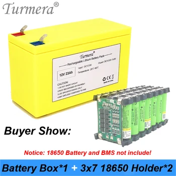 Turmera Lithium Rechargeable Battery Storage Box with 3x7 Bracket for 12V 24V Uninterrupted Power Supply and E-bike Battery Use
Turmera Lithium Rechargeable Battery Storage Box with 3x7 Bracket for 12V 24V Uninterrupted Power Supply and E-bike Battery Use