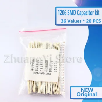 1206 SMD Capacitor assorted kit ,36values*20pcs=720pcs 1pF~10uF Samples Kit electronic diy kit
1206 SMD Capacitor assorted kit ,36values*20pcs=720pcs 1pF~10uF Samples Kit electronic diy kit