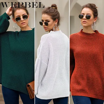 WEPBEL Women Knitted Casual Loose O Neck Warm Thick Jumper Short Basic Pullovers Autumn Spring Lantern Sleeve Solid Sweater
WEPBEL Women Knitted Casual Loose O Neck Warm Thick Jumper Short Basic Pullovers Autumn Spring Lantern Sleeve Solid Sweater