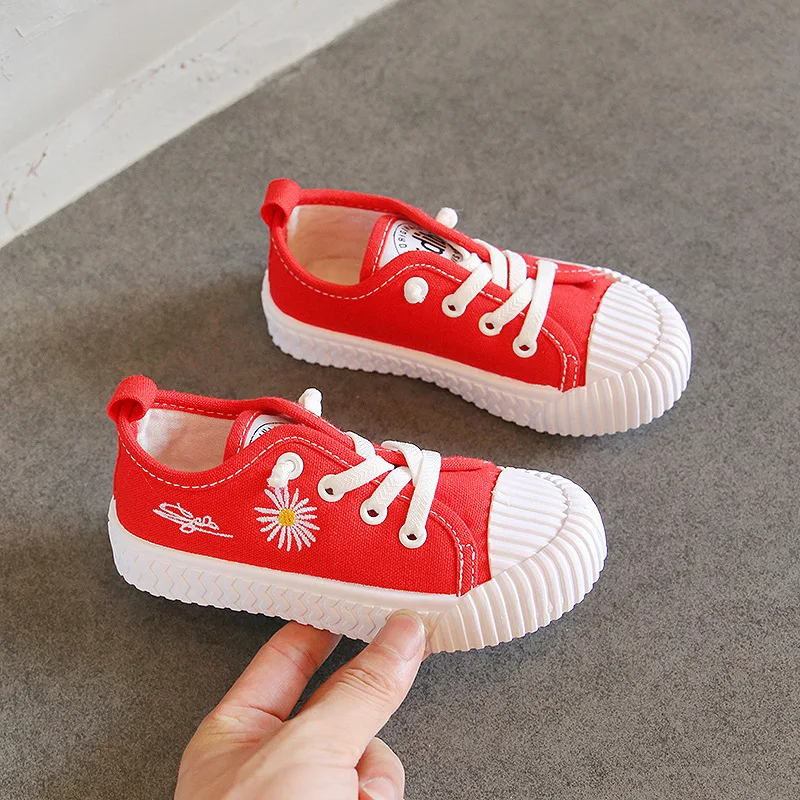 

Baby Girls Canvas Shoes Little Daisy Children & Toddler Shoes Fashion Breathable Non-slip Soft Bottom Kids Sneakers Size 22-36