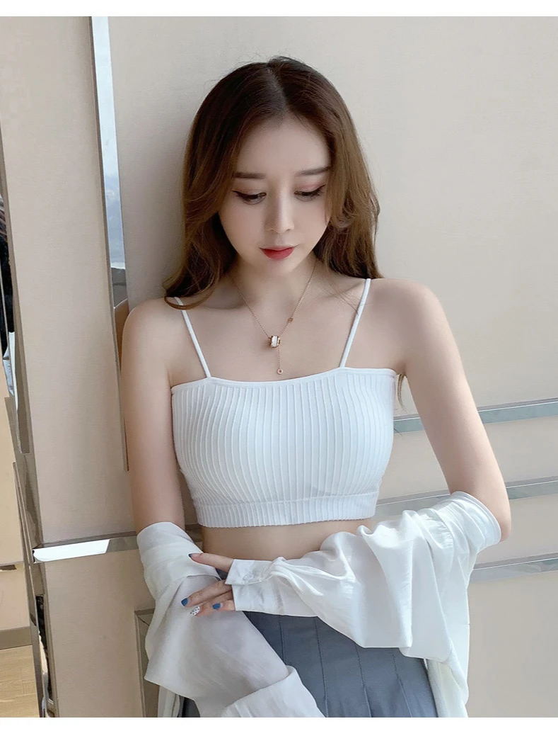 Summer Women's Crop Top Sexy Elastic Camis Sleeveless Short Tank Top Corset Tube top Bra Underwear Female Bralette Push Up Linge
Summer Women's Crop Top Sexy Elastic Camis Sleeveless Short Tank Top Corset Tube top Bra Underwear Female Bralette Push Up Linge