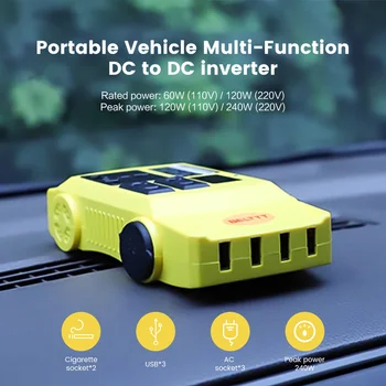 AOSHIKE DC 12V 24V TO DC 110V 220V 4 USB Car Inverter Voltage Direct Multi-function Car Inverter Power Converter Interface
AOSHIKE DC 12V 24V TO DC 110V 220V 4 USB Car Inverter Voltage Direct Multi-function Car Inverter Power Converter Interface