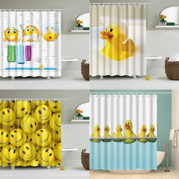Kids Cartoon Shower Curtain 3d Yellow Cute Rubber Duck Print Bath waterproof curtains for Shower Bathroom Decor 180x200cm
Kids Cartoon Shower Curtain 3d Yellow Cute Rubber Duck Print Bath waterproof curtains for Shower Bathroom Decor 180x200cm