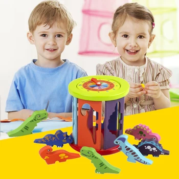 Multi-functional Wooden Children Clock Dinosaur Cartoon Animal Puzzle Game Kids Classic Practical Funny Educational Toys 
Multi-functional Wooden Children Clock Dinosaur Cartoon Animal Puzzle Game Kids Classic Practical Funny Educational Toys