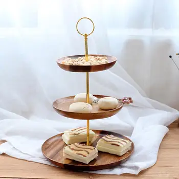 3 Tier Dessert Trays Multifunctional Wooden Fruit Dishes and Living Room Candy Trays Storage and Display European Style
3 Tier Dessert Trays Multifunctional Wooden Fruit Dishes and Living Room Candy Trays Storage and Display European Style