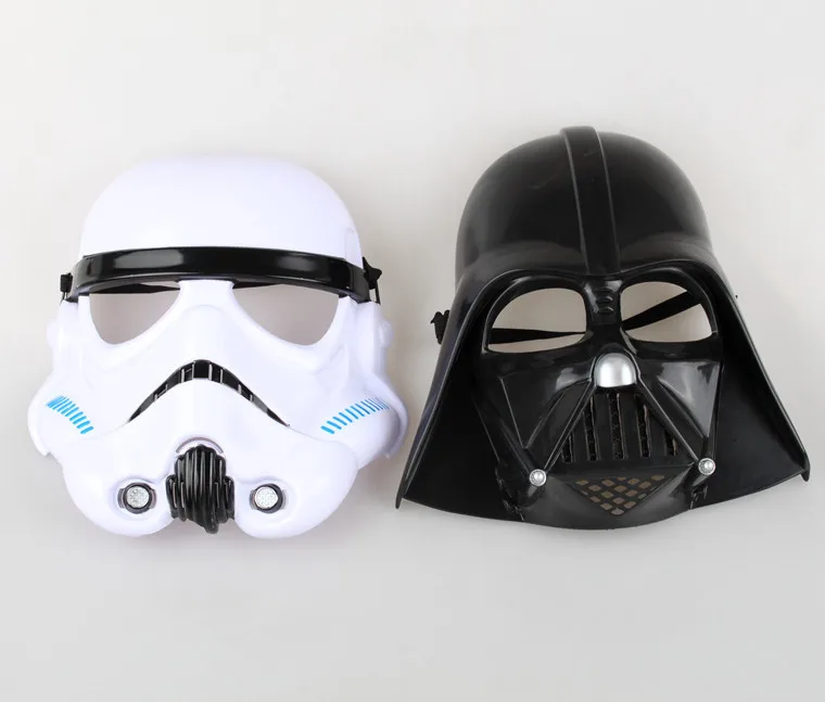Yaya Anime Star Wars Cosplay Darth Vader White Soldiers 1: 1 Mask Black And White Two-Mask