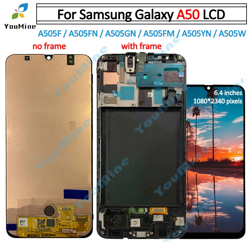 For Samsung Galaxy A50 A505 LCD Display Touch Screen Digitizer A505FN/DS A505F Assembly Replacement For Samsung A50 lcd
For Samsung Galaxy A50 A505 LCD Display Touch Screen Digitizer A505FN/DS A505F Assembly Replacement For Samsung A50 lcd