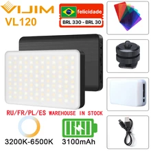 VIJIM VL120 Led Video Light 3200-6500K With Diffuser RGB Effect Camera Light Vlog Fill Light Photography Lighting Studio Lamp VIJIM VL120 Led Video Light 3200-6500K With Diffuser RGB Effect Camera Light Vlog Fill Light Photography Lighting Studio Lamp