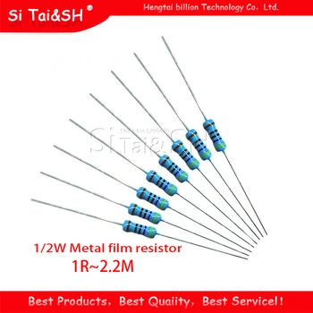 500pcs 1/2W Metal film resistor 1R~2.2M 100 220 330 1K 1.5K 2.2K 3.3K 4.7K 10K 22K 47K 100K 100R 220R 330R 1K5 2K2 3K3 4K7 ohm
500pcs 1/2W Metal film resistor 1R~2.2M 100 220 330 1K 1.5K 2.2K 3.3K 4.7K 10K 22K 47K 100K 100R 220R 330R 1K5 2K2 3K3 4K7 ohm
