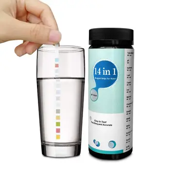 100pcs Strips Water Test Strips Reagent Strip For Water Quality Analyzing Testing 14 Analysis Residual Chlorine pH bromine Total
100pcs Strips Water Test Strips Reagent Strip For Water Quality Analyzing Testing 14 Analysis Residual Chlorine pH bromine Total