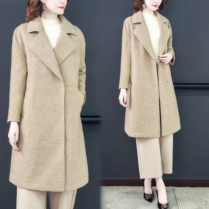 2019 Autumn And Winter New Style Large Size Dress Solid Color Versatile Woolen Coat Women's Elegant Elegant Middle-aged WOMEN'S
2019 Autumn And Winter New Style Large Size Dress Solid Color Versatile Woolen Coat Women's Elegant Elegant Middle-aged WOMEN'S