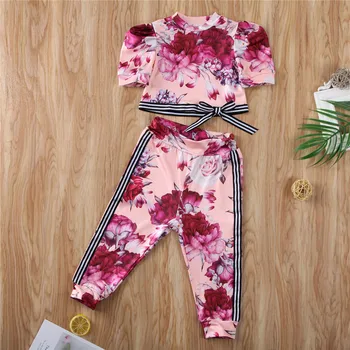 Free shipping Kids Baby Girls Clothes Bandage Short Sleeve round neck pullover Tops Striped Flower print Pants 2pc cute Outfits
Free shipping Kids Baby Girls Clothes Bandage Short Sleeve round neck pullover Tops Striped Flower print Pants 2pc cute Outfits