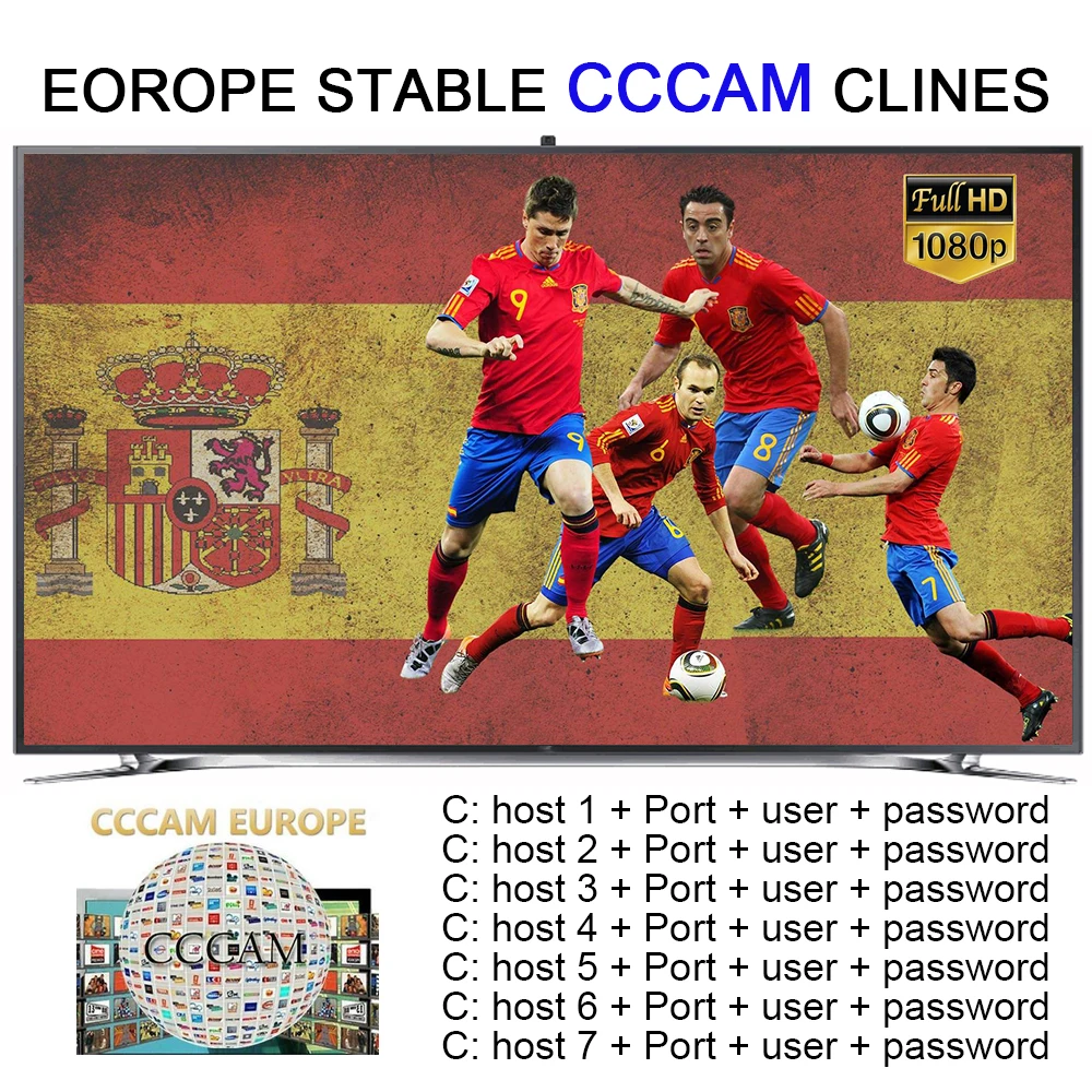 Cccam for Europe Spain Portugal Germany cccams Satellite Receiver lines WIFI FULL HD DVB-S2 Stable 3lines cccam for 12 month
Cccam for Europe Spain Portugal Germany cccams Satellite Receiver lines WIFI FULL HD DVB-S2 Stable 3lines cccam for 12 month