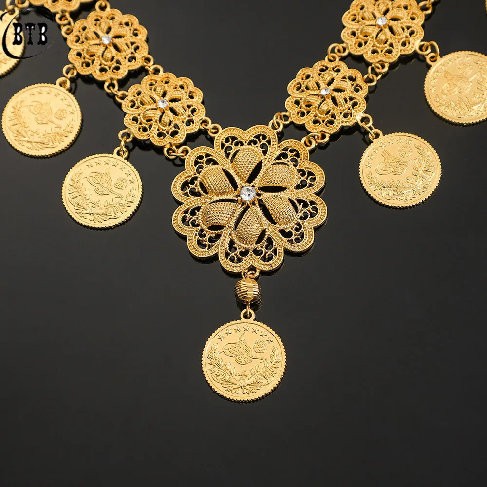 Wholesale Arab Coin Pendant Necklace for Women Luxury Crystal Charm Gold Middle East Cubana Jewelry Necklaces Gift
Wholesale Arab Coin Pendant Necklace for Women Luxury Crystal Charm Gold Middle East Cubana Jewelry Necklaces Gift