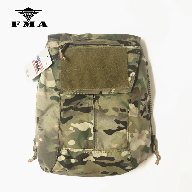 

FMA Tactical Zipper-on Panel Pouch Multicam for TMC CPC AVS JPC2.0 Pouch Shooting Military Vest Plate Carrier Bags Free Shipping