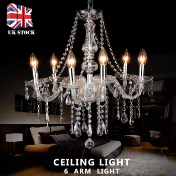 New Modern Clear Crystal Light Chandelier 6 Arm Dangle Light Droplets Pendant Chandeliers Living Room Light Fixture
New Modern Clear Crystal Light Chandelier 6 Arm Dangle Light Droplets Pendant Chandeliers Living Room Light Fixture