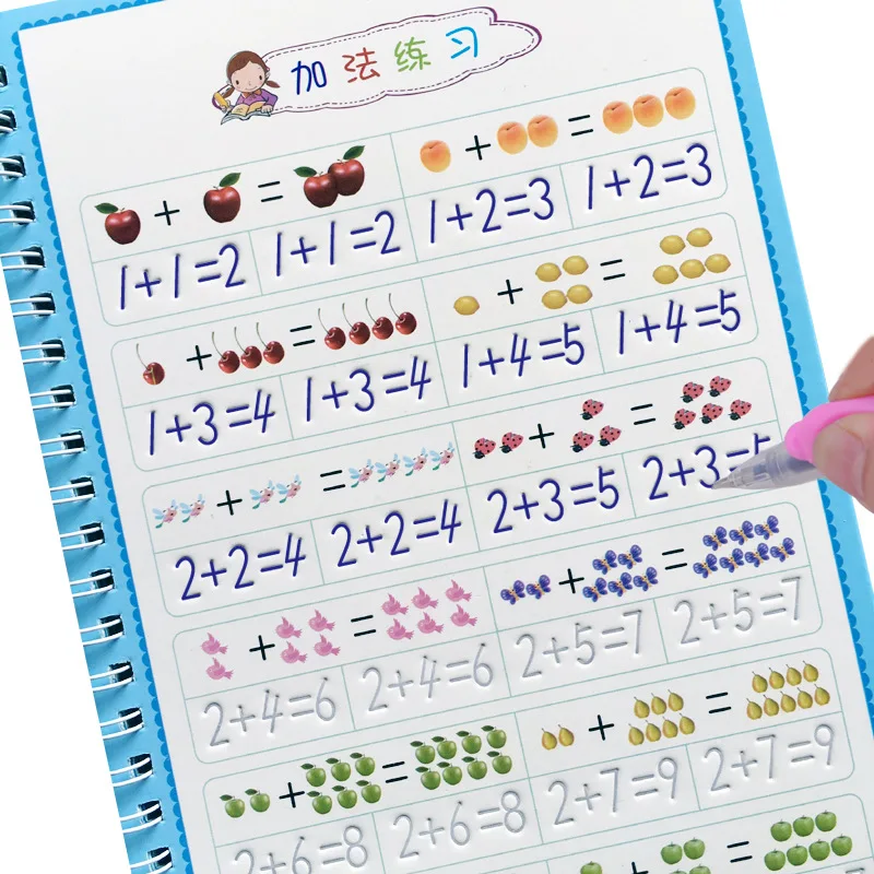 4 Pcs Reusable Children 3D Copybook For Calligraphy Learn Alphabet Painting Arithmetic Math Children Handwriting Practice Books
4 Pcs Reusable Children 3D Copybook For Calligraphy Learn Alphabet Painting Arithmetic Math Children Handwriting Practice Books