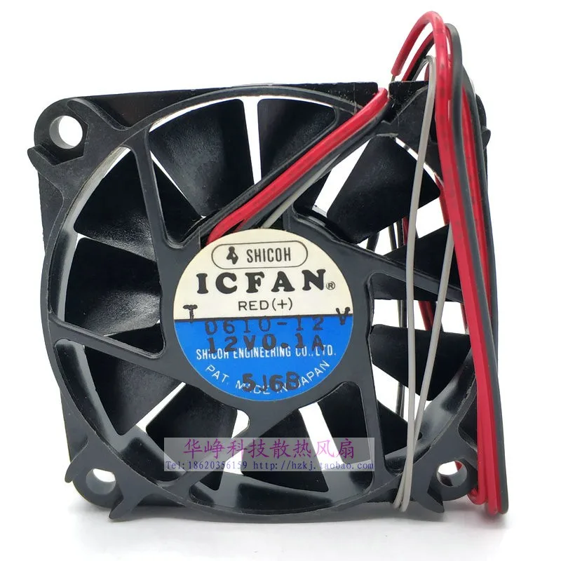 ICFAN 0610-12V DC 12V 0.10A 60x60x10mm 2-Wire Server Square Fan | Компьютеры и офис