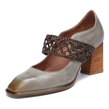 YourSeason Female Retro High Heels Shoes 2020 Summer Autumn Genuine Leather Women Elastic Band Casual Platform Shoes Square Toe
YourSeason Female Retro High Heels Shoes 2020 Summer Autumn Genuine Leather Women Elastic Band Casual Platform Shoes Square Toe