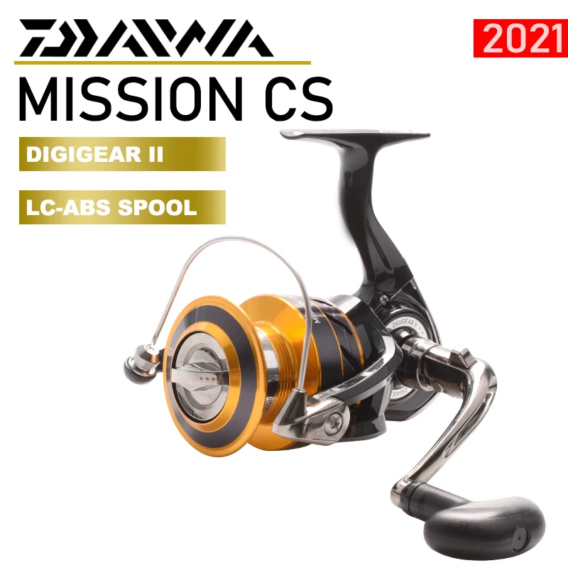 

2021 New DAIWA MISSION CS Spinning Fishing Reels 4000 3+1BB Gear Ratio 5.3:1 Max Drag 6kg Metal Spool Reel Fishing Wheels Coils