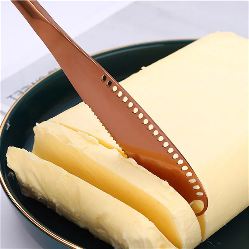 Butter Knife Stainless Steel Cheese Butter Cutter With Hole Multi-function Wipe Cream Bread Jam Knife Kitchen Gadgets
Butter Knife Stainless Steel Cheese Butter Cutter With Hole Multi-function Wipe Cream Bread Jam Knife Kitchen Gadgets