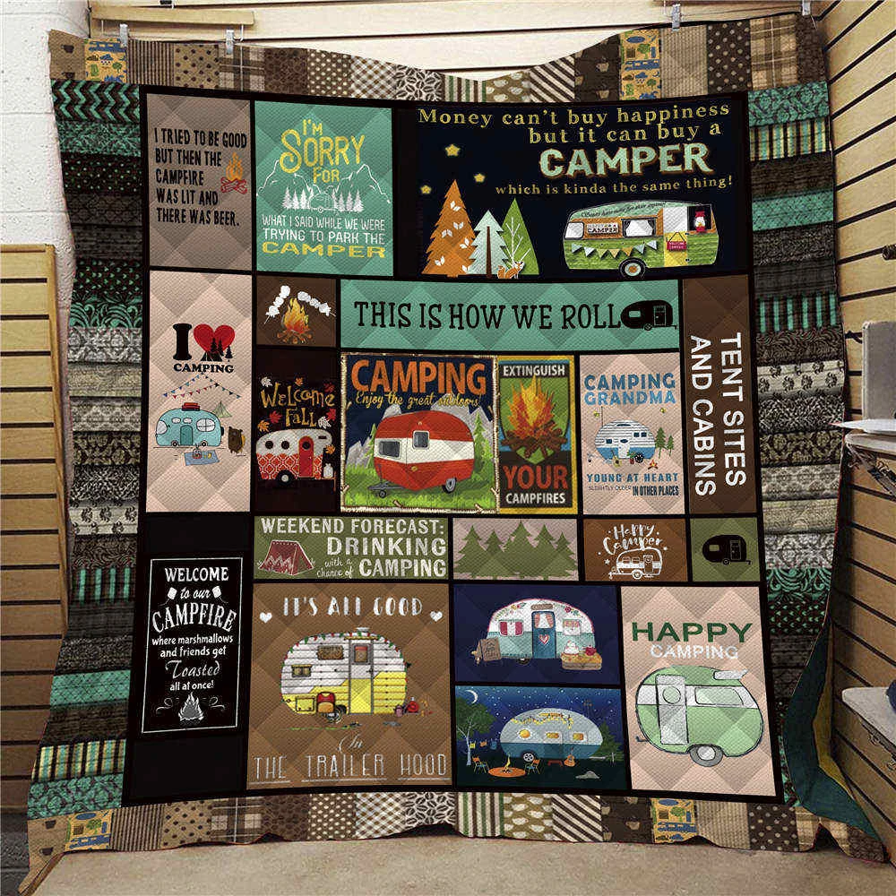 Dropshipping Customize 3d Printed Camping Fire Quilt Kids Adult Warm Bedding Blanket For Traveling Picnic Beach Trips Home Decor
Dropshipping Customize 3d Printed Camping Fire Quilt Kids Adult Warm Bedding Blanket For Traveling Picnic Beach Trips Home Decor