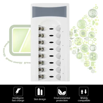 Battery Charger Rechargeable 8 Slot Fast Charging Safe Portable Intelligent Widely Compatible SP99
Battery Charger Rechargeable 8 Slot Fast Charging Safe Portable Intelligent Widely Compatible SP99