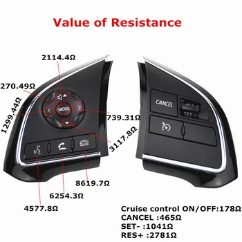 For Mitsubishi Outlander 2016-2018 Xpander Cruise Control Switch Steering Wheel Control Switch Button Audio Volume Switch
For Mitsubishi Outlander 2016-2018 Xpander Cruise Control Switch Steering Wheel Control Switch Button Audio Volume Switch