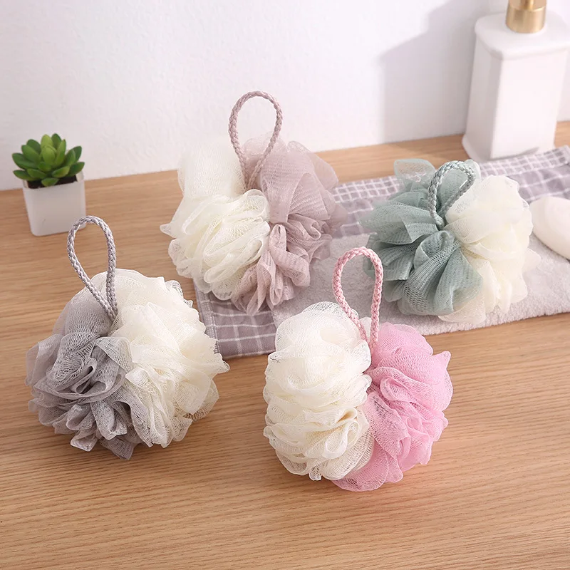 

Large Bathroom Bath Sponge Flower Bath Wash Body Accessory Tool Comfortable Touch 4 Colors To Choose Soft Body Wash Bath Ball