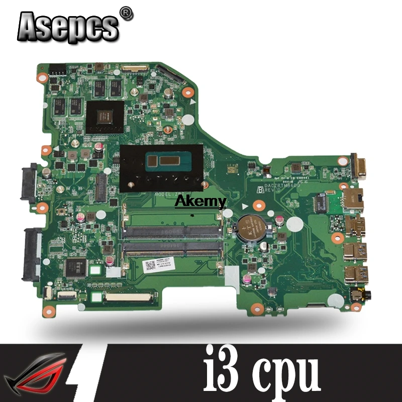 DAZAAMB16E0 ZAAA ZAAX32 NBGDW11002 NBGG711002 I3 Процессор 940MX DDR4 материнская плата для For Acer Aspire E5-774G