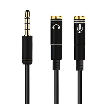 Splitter Headphone for Computer 3.5mm Audio Extension Cable Female to 2 Male Mic Audio Y Splitter Cable Headset to PC Adapter
Splitter Headphone for Computer 3.5mm Audio Extension Cable Female to 2 Male Mic Audio Y Splitter Cable Headset to PC Adapter